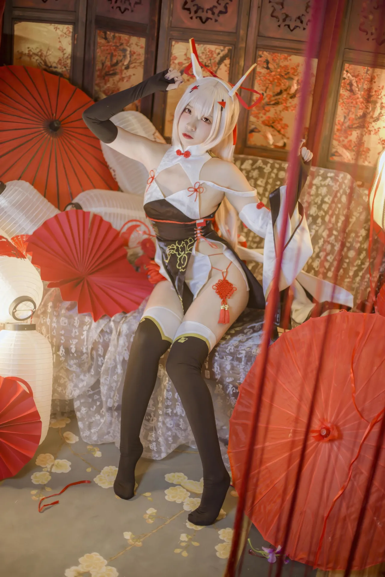 二佐Nisa - 碧蓝航线 绫波 新春旗袍-erohere23.webp